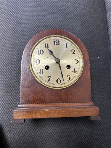 Vintage wood mechanical mantel - mechanical,