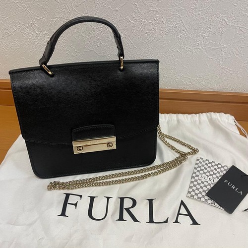 Furla black shoulder bag - black,