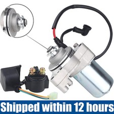 For Chinese 90cc 110cc 125cc 110cc 3 Bolt ATV Starter+Relay For Tao Tao Coolster