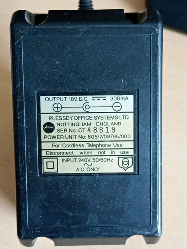 Plessey adaptor 18v - plessey,