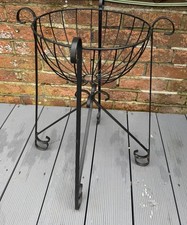 Vintage Black Metal Plant