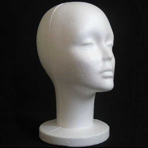 Polystyrene foam head dummy - foam,