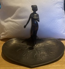 Art Nouveau Figural Pewter