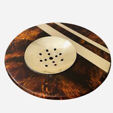 ? Team Guzzini Centerpiece in Lucite & Brass design anni 70