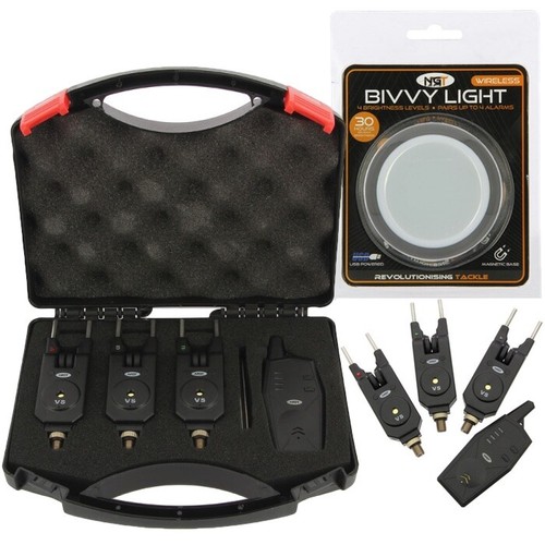 Fishing bite alarms set with - bite,