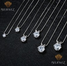 1-3ct Round Cut GRA Certified Moissanite VVS1/D Solitaire Pendant 14K White Gold