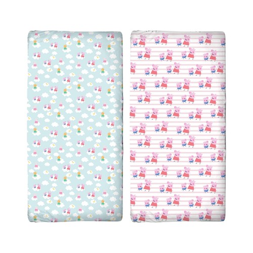 Peppa pig cot bed fitted - pig,