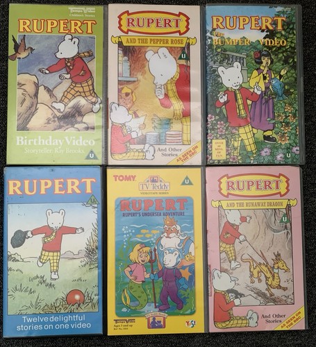 Rupert vhs video tapes bundle - video,