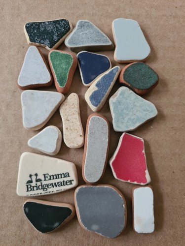Sea pottery ceramic tile - pottery,