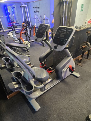 Precor seated bike - seated, gym