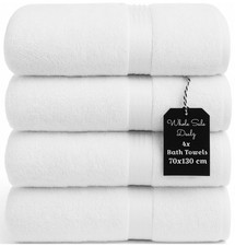 4X Large Bath Towel White 100%