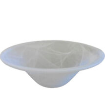 30cm White Bowl Glass Shade