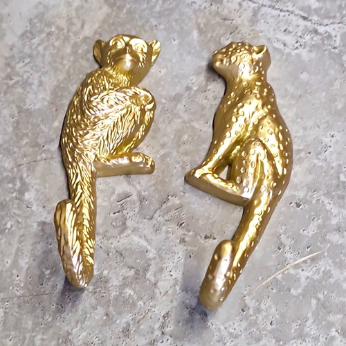 Pair vintage style gold - style,