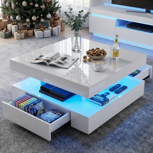 High gloss led coffee - led, table