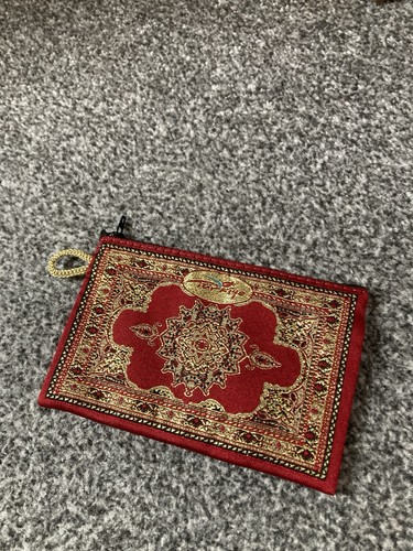 Red gold kilim - red, purse