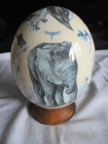 Decoupage decorative ostrich - decoupage,