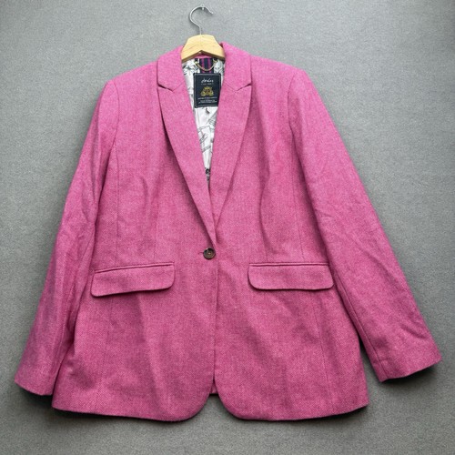 Joules tweed jacket pink - joules,