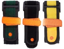Niton Tactical Soft Handcuffs - Black/Green/Yellow -Health Care/Law Enforcement