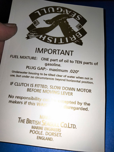 British seagull outboard motor - british,