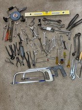 Vintage and old Car Tools spanner’s tin snips saws pliers cutters