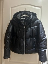 Zara Faux Leather Puffer