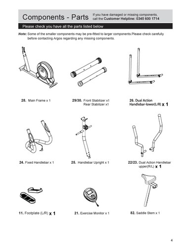 Spare parts for - spare, opti