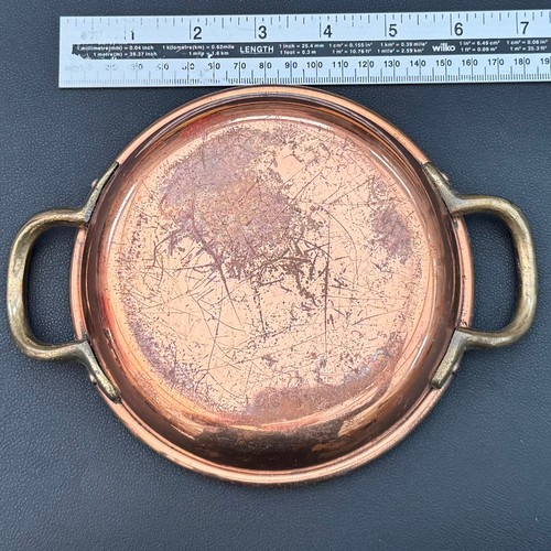 Old shallow copper bowl - old,