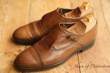 Tod's Brown Leather Monk Shoes
