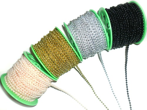 Strung string pearl beaded - strung/string,