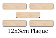 Wooden Rectangle Shape 12x3cm