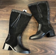 Joe Browns Black Suede Knee