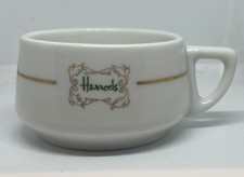 Harrods Cup Vintage Gold Trim