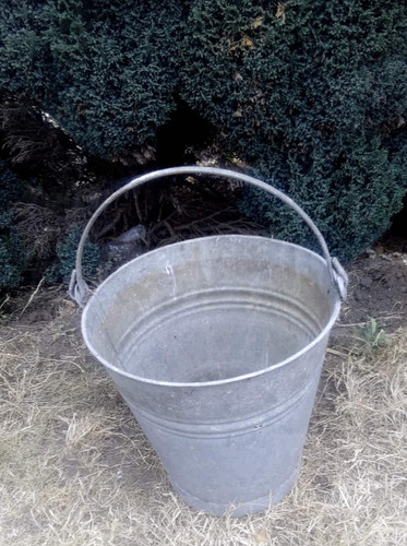 Vintage large galvanised