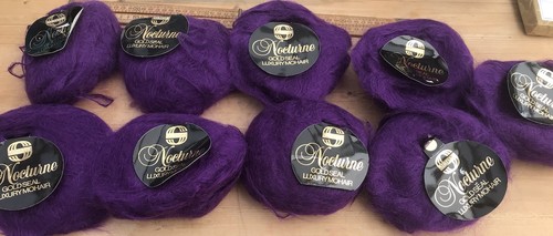 Vintage mohair wool balls - x,
