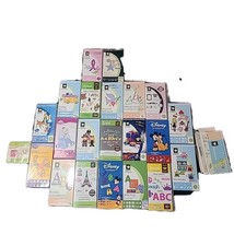 LOT OF 22 Cricut Cartridges Disney Shapes & Fonts Complete W/ Books & Overlays