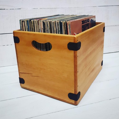 Handcrafted record box - handcrafted,
