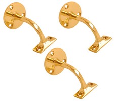 Pack of 3 Polished Brass