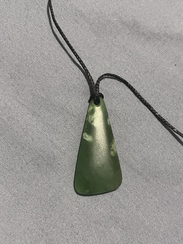 Greenstone necklace pendant - greenstone,