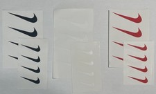 Iron On Swoosh Logo 2" 3" Fitness Casual Clothing Apparel Black White Red