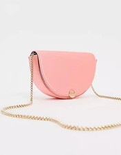 RRP €72 BNWT  NEW Dune Half moon handbag watermelon coral pink bag shoulder bag