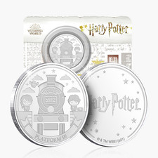 Official Harry Potter Gifts Platform 9 3/4 Ltd Edition Collectable Silver Coin