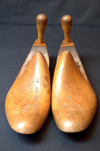 Pair vintage wooden - of,