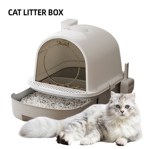 Hooded cat litter trays fully - hooded,