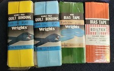Vintage Sewing Bias Tape Quilt Binding Lot Of 4