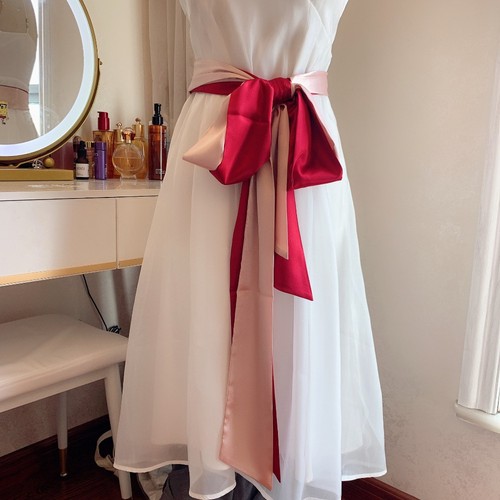 Satin sash belt - 3.74"x,