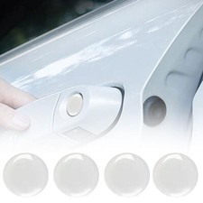 4X White Car Door Lock Keyhole