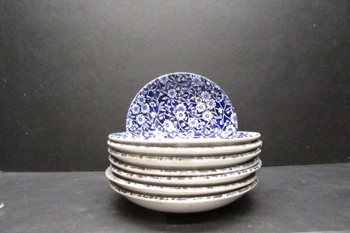 Burleigh blue calico - calico,