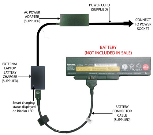 External laptop battery - external,