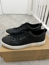Paul Smith Men’s Lee Black Leather Trainers Size UK 7 EU 41  With Box Worn Once