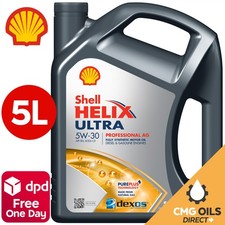 SHELL HELIX ULTRA AG PROFESSIONAL ENGINE OIL 5W30 5L 5 Litres